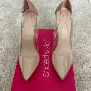 Shoedazzle brand new pumps nude